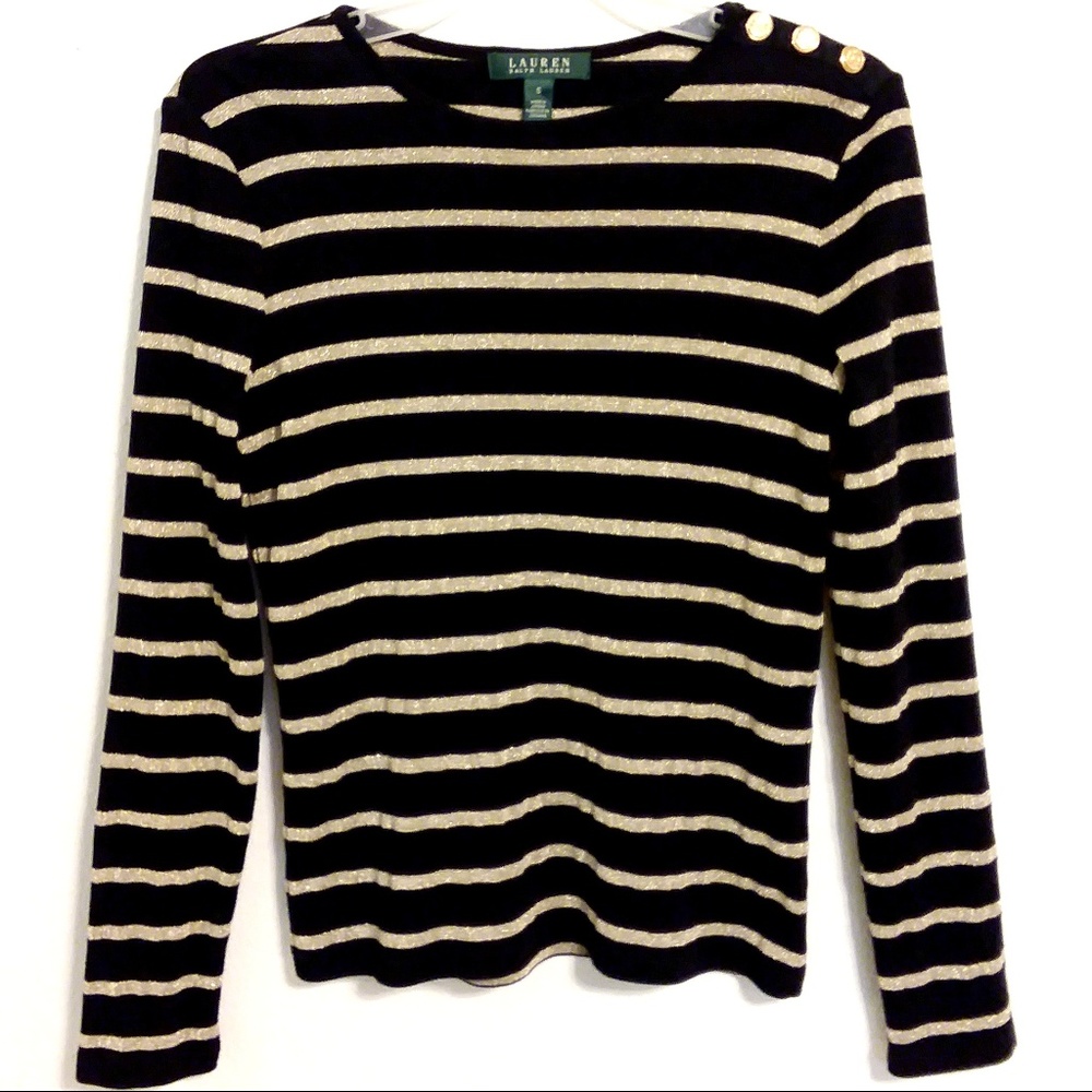 Lauren Ralph Lauren Long Sleeve Stripe Sweater